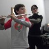 2010 - en clase de flauta